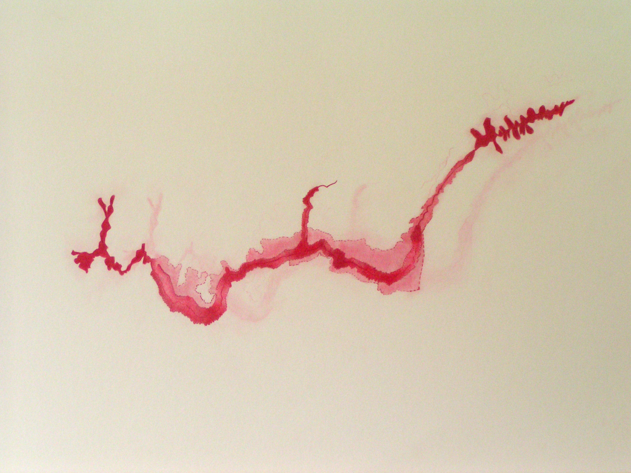 Emma J Williams ' Untitled Red Drawing No. 12' 2008 pencil on paper