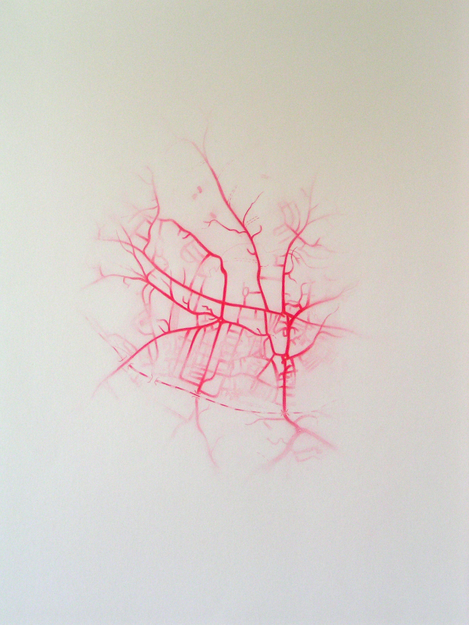 Emma J Williams 'Untitled Red Drawing No.4' 2008 pencil on paper